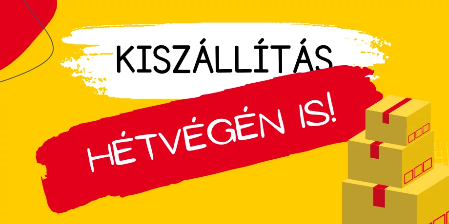 kiszállítás hétvégén is